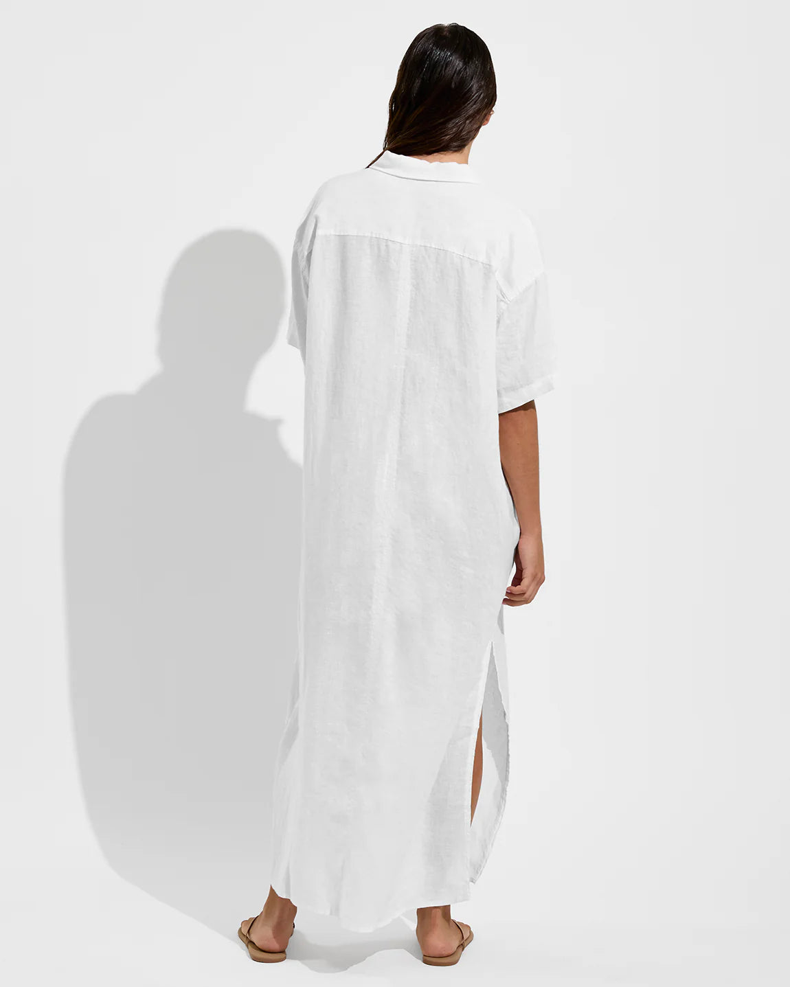 Getaway Shirt Dress - White
