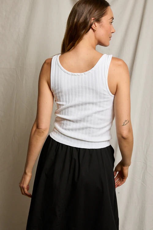 Rae Tank Top - White