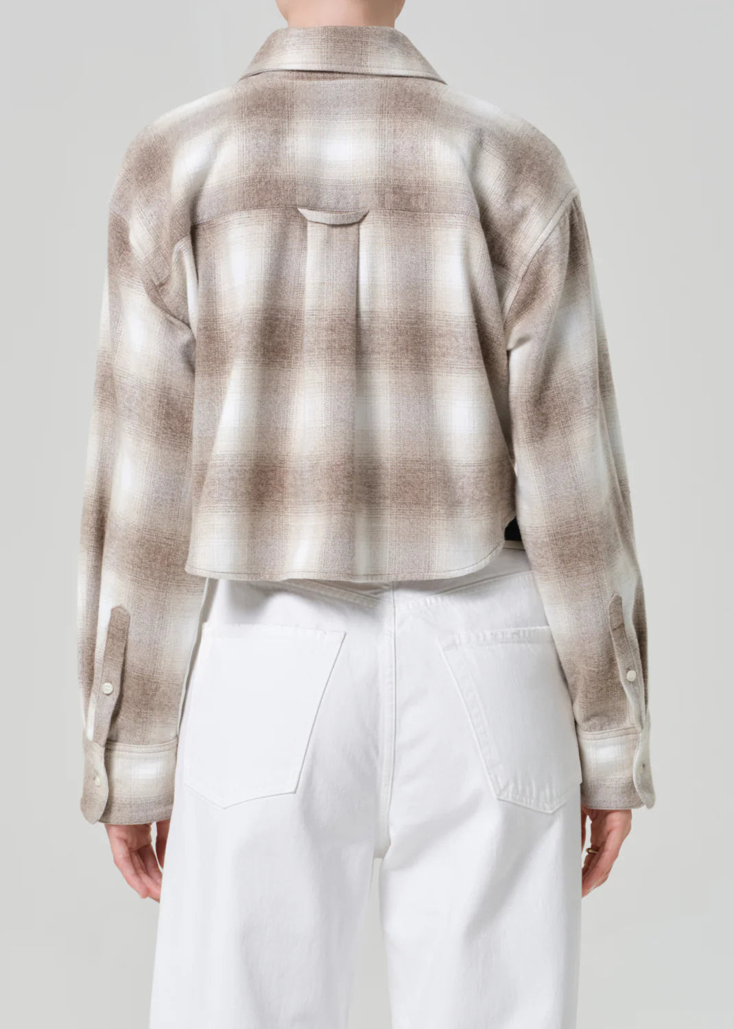 Ana Cropped Shirt - Schiffer Plaid