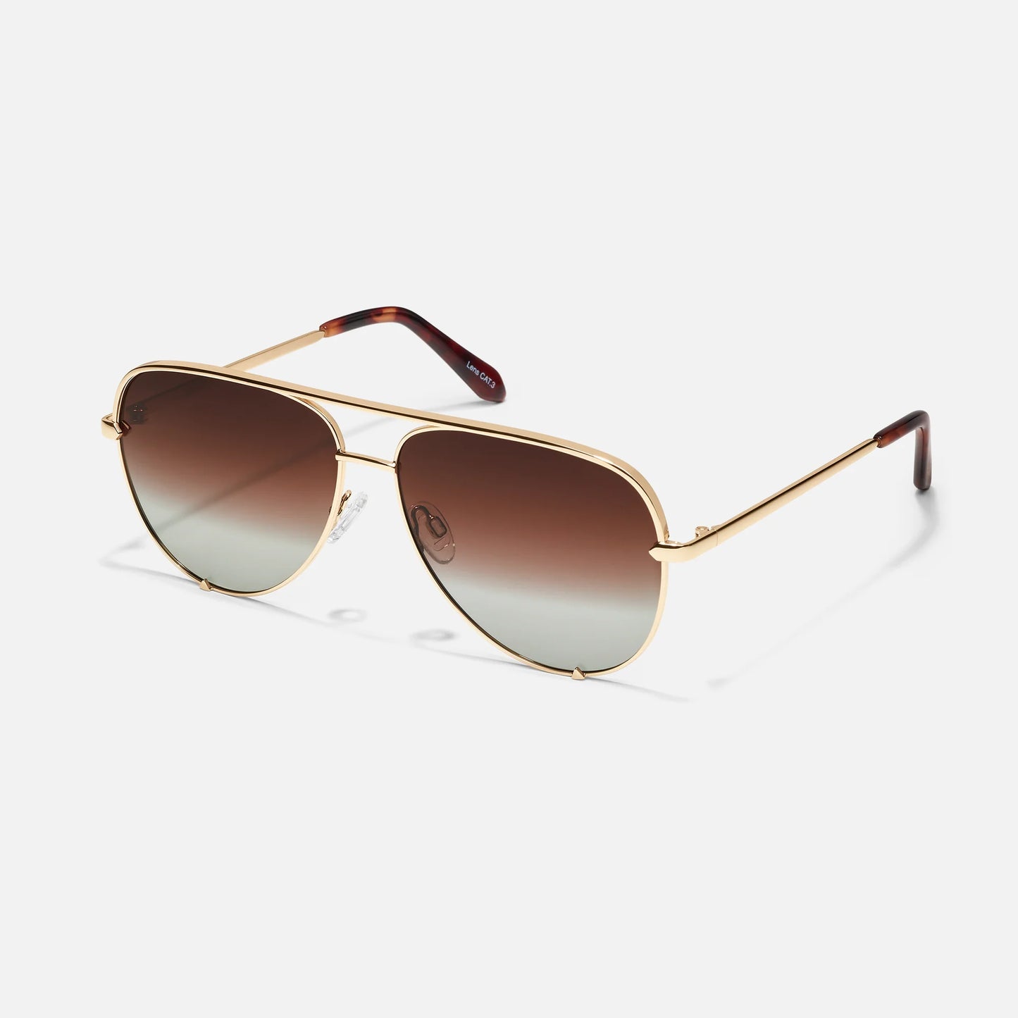 High Key Large - Gold / Brown Polarized