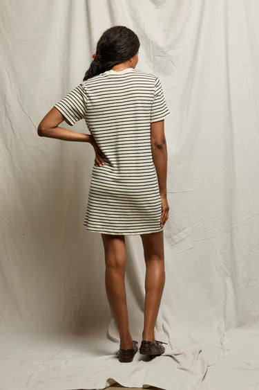 Rhett Dress - Navy / Natural