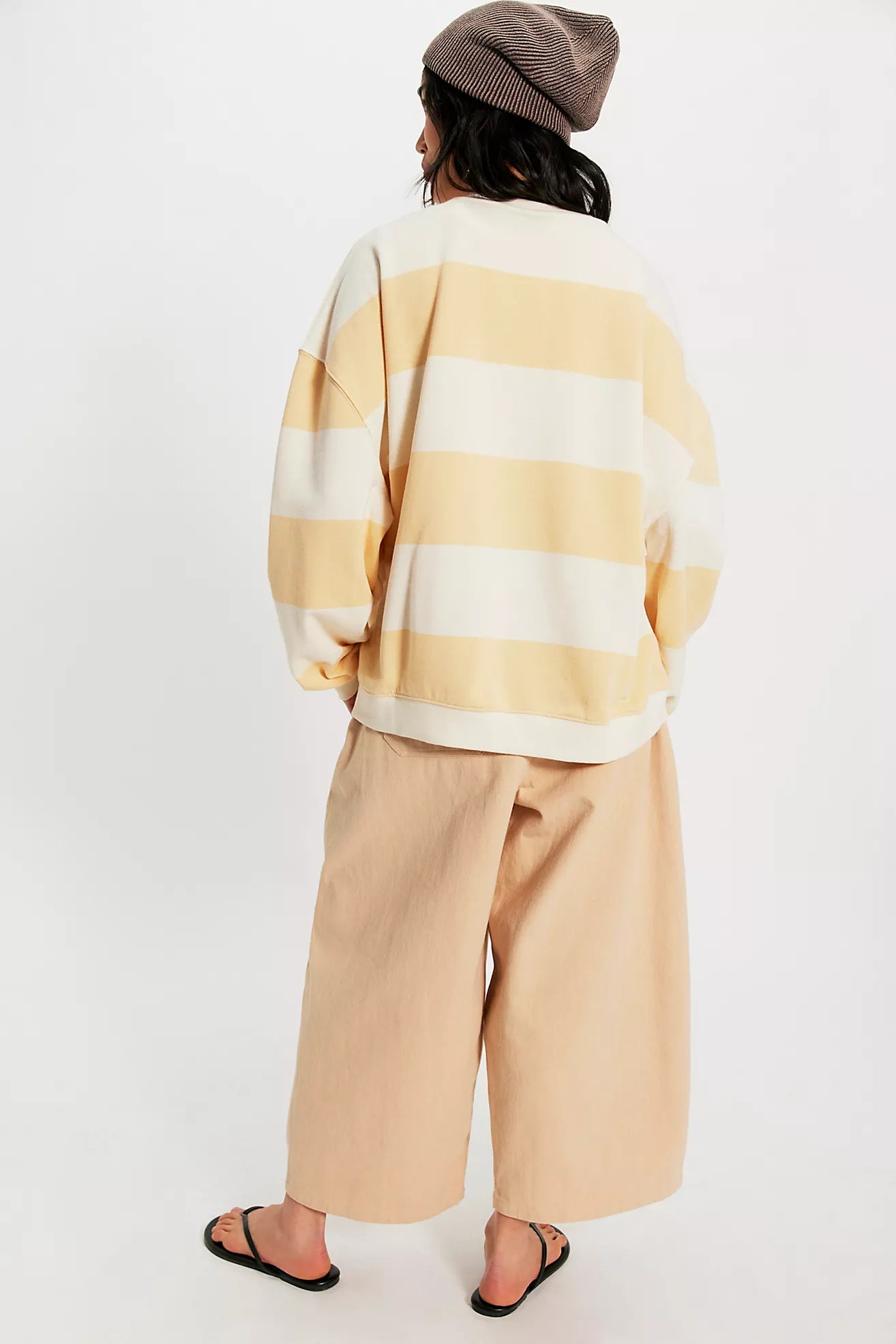 Classic Striped Oversized - Apricot