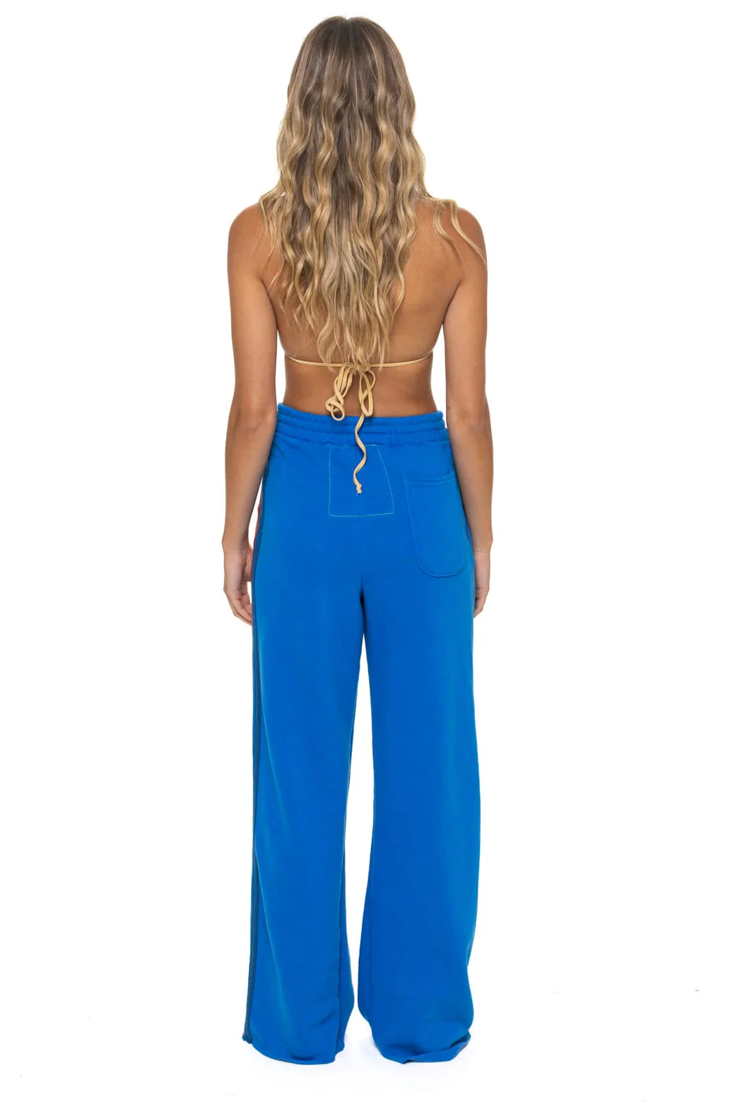 Wide Leg 5 Stripe - Ocean