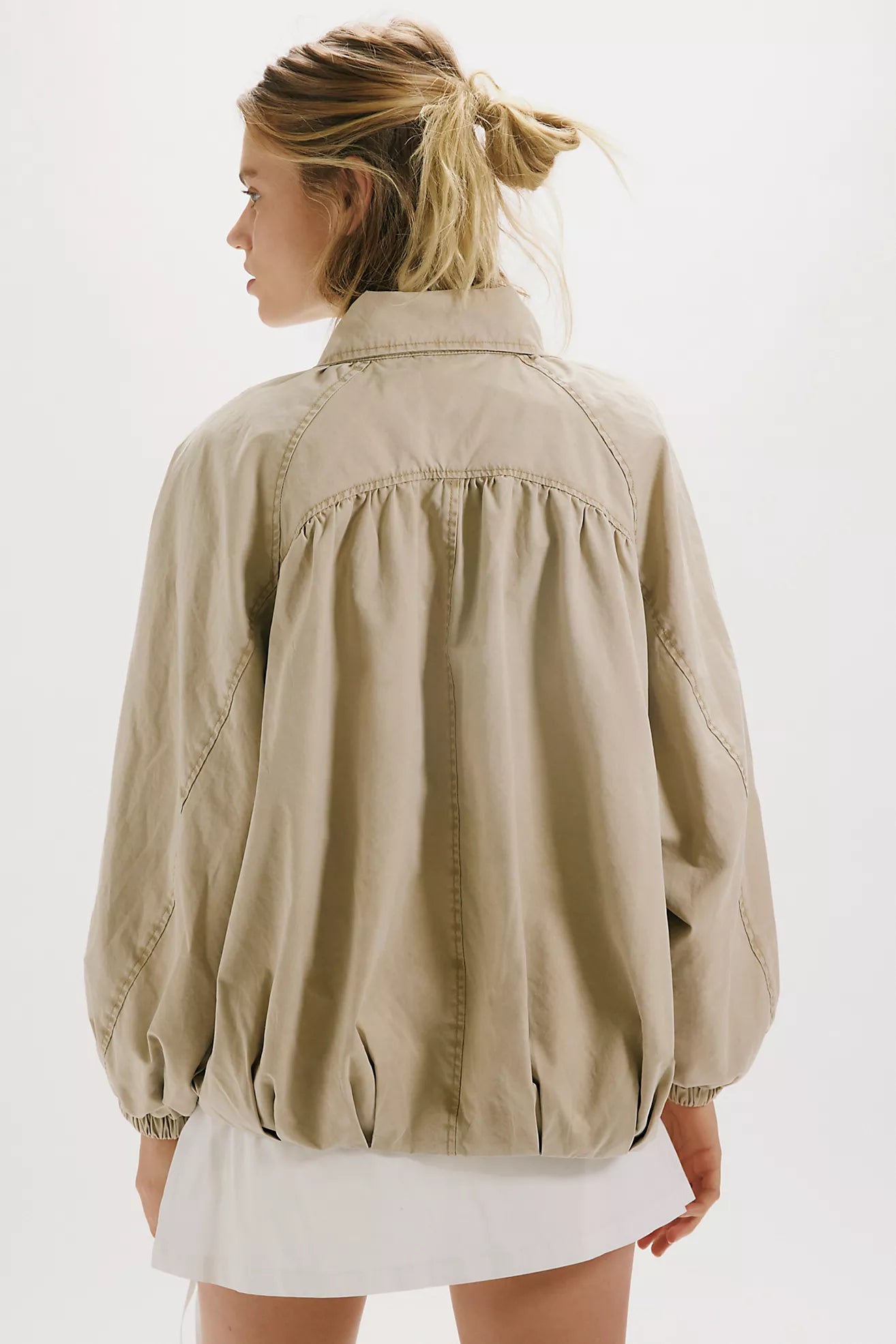 Chelsea Funnel Neck Jacket - Oatmeal