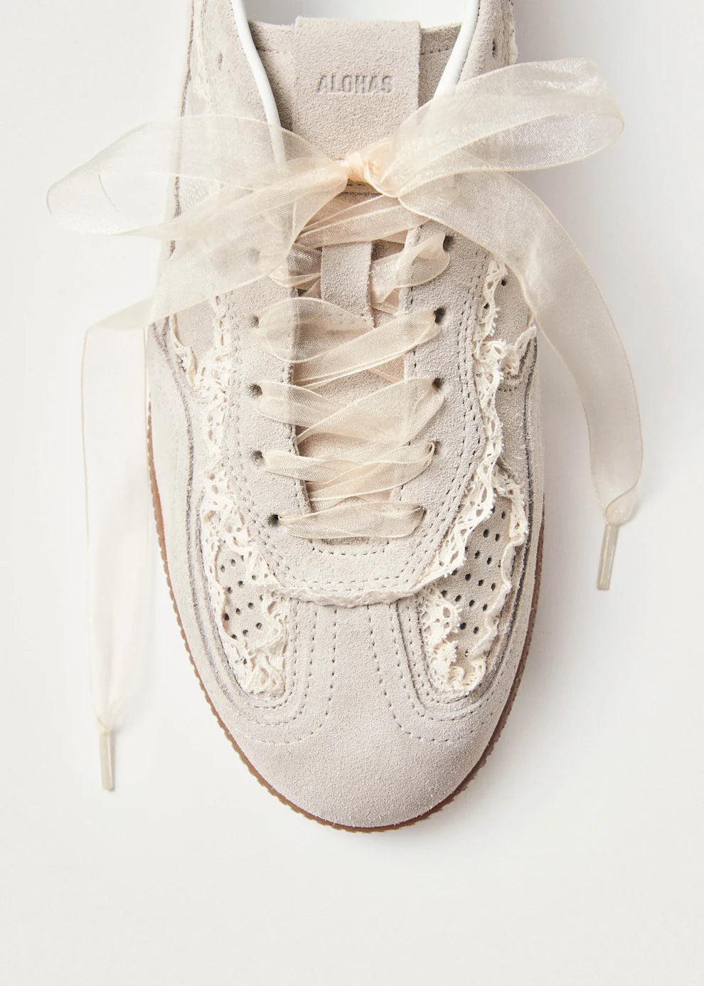 Tb.490 Crochet Leather Sneakers - Cream