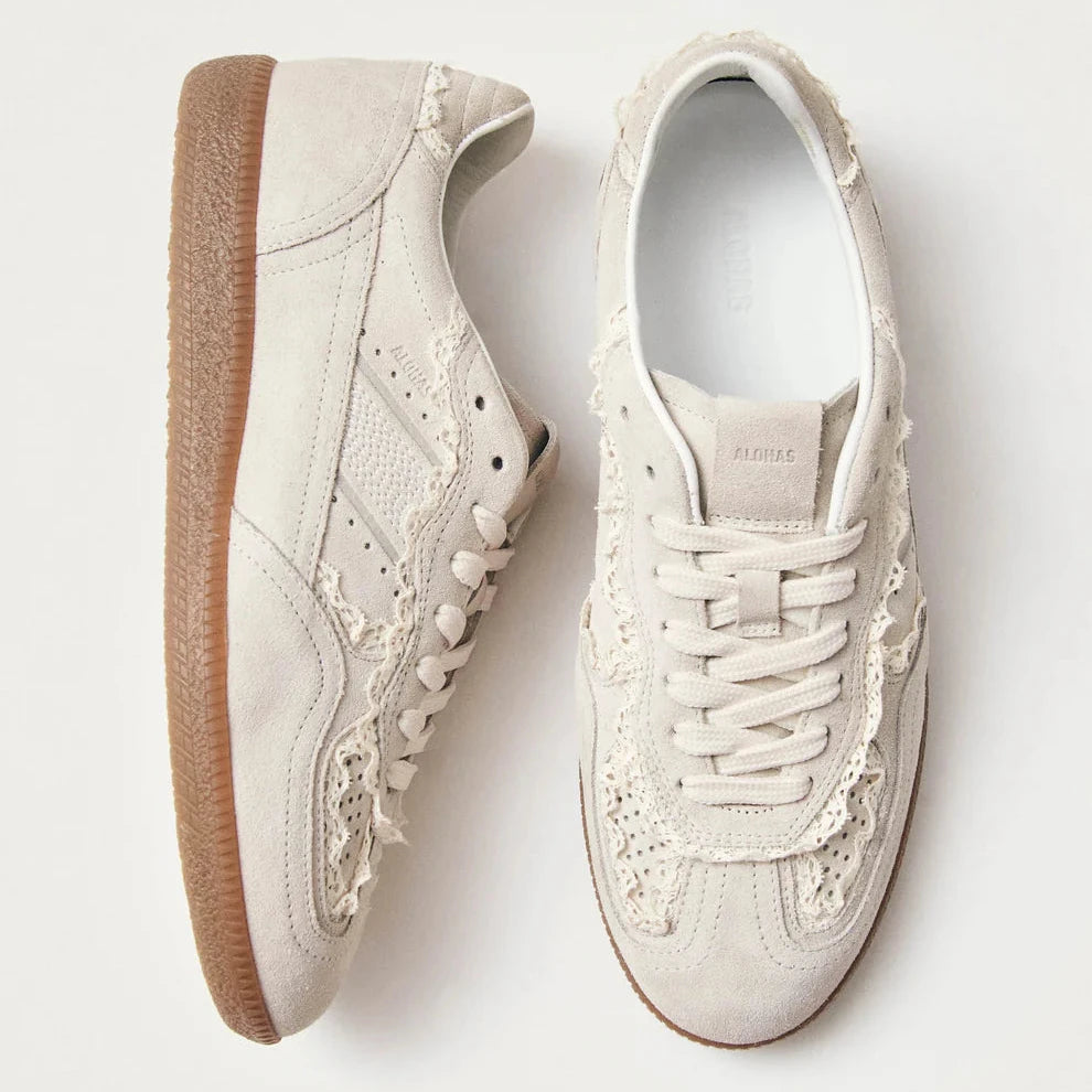 Tb.490 Crochet Leather Sneakers - Cream