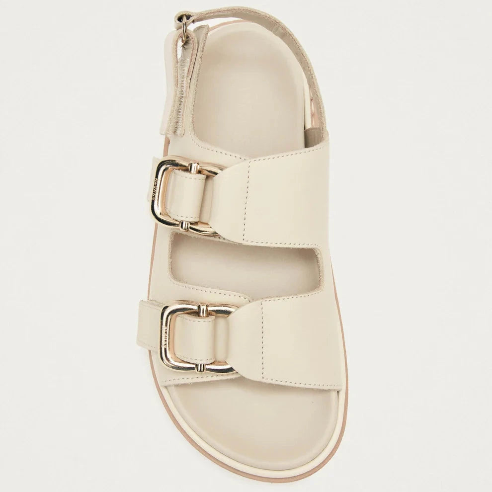 Harper Leather Sandals - Cream