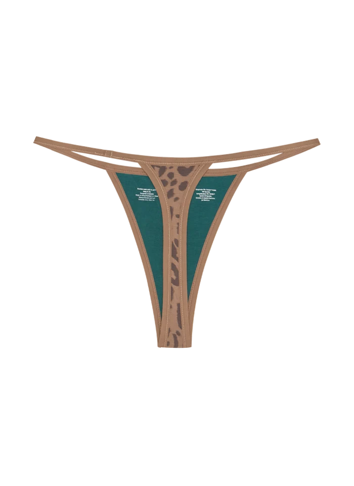 String Thong 2.0 - Leopard Tan