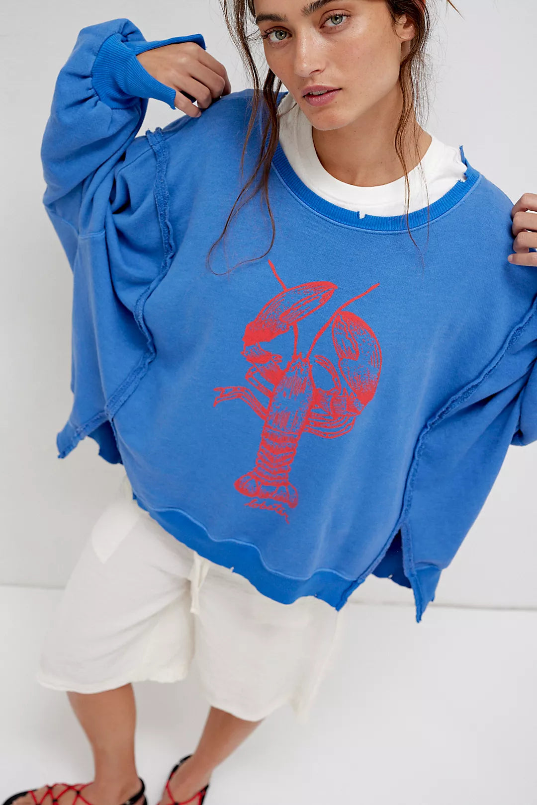 Graphic Camden Pullover - Lobster Combo