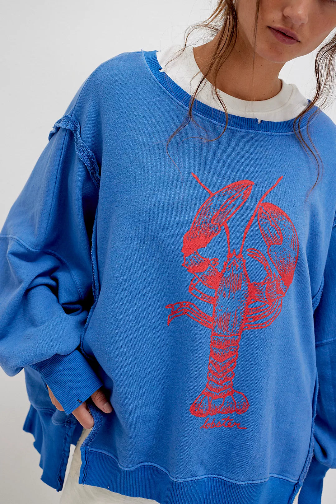 Graphic Camden Pullover - Lobster Combo