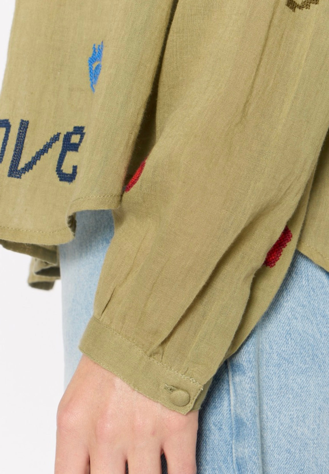 Cassandra Lucky Blouse - Khaki