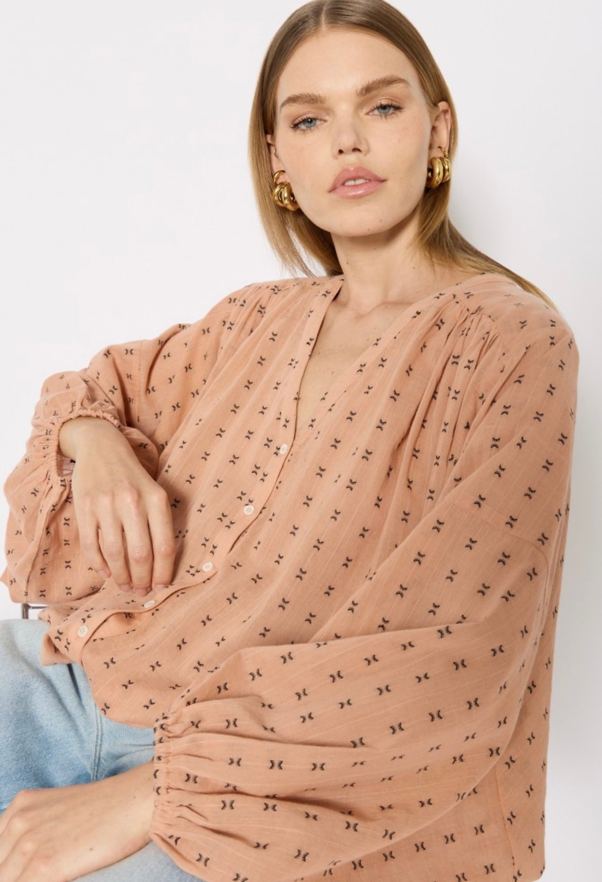 Chaya Blouse - Peach