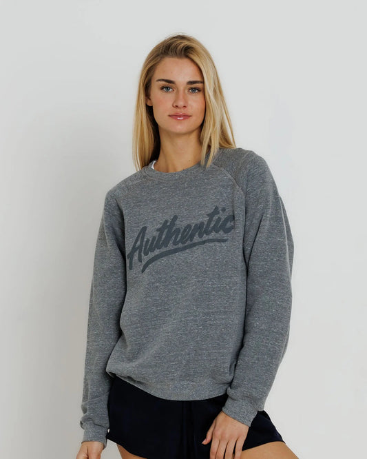 Authentic Raglan - Heather Grey