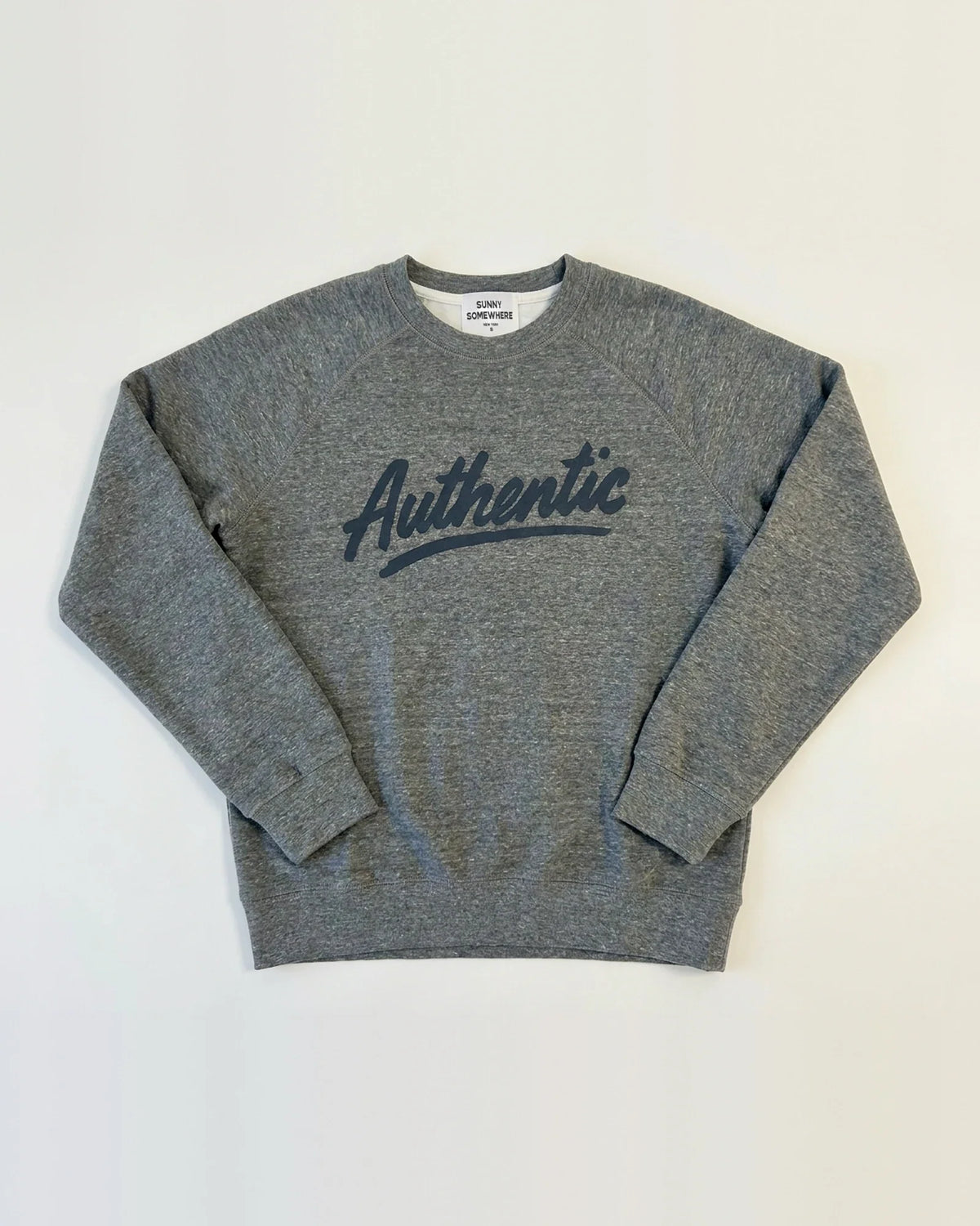 Authentic Raglan - Heather Grey