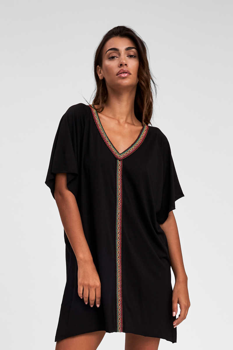 Pima Mini Abaya - Black