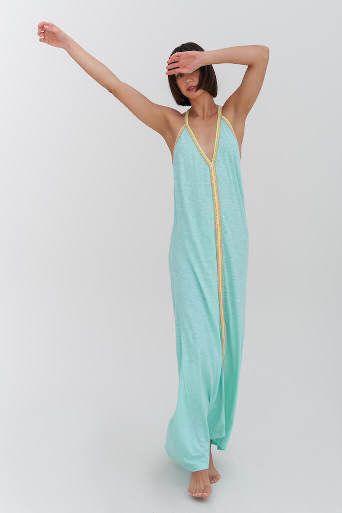 Pima Sundress - Turquoise