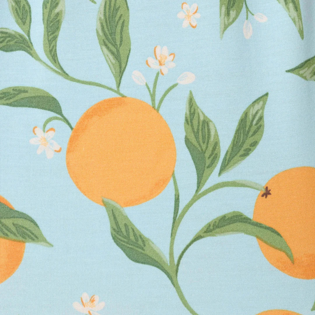 Citrus Dreams PJ Set - Morning Blue