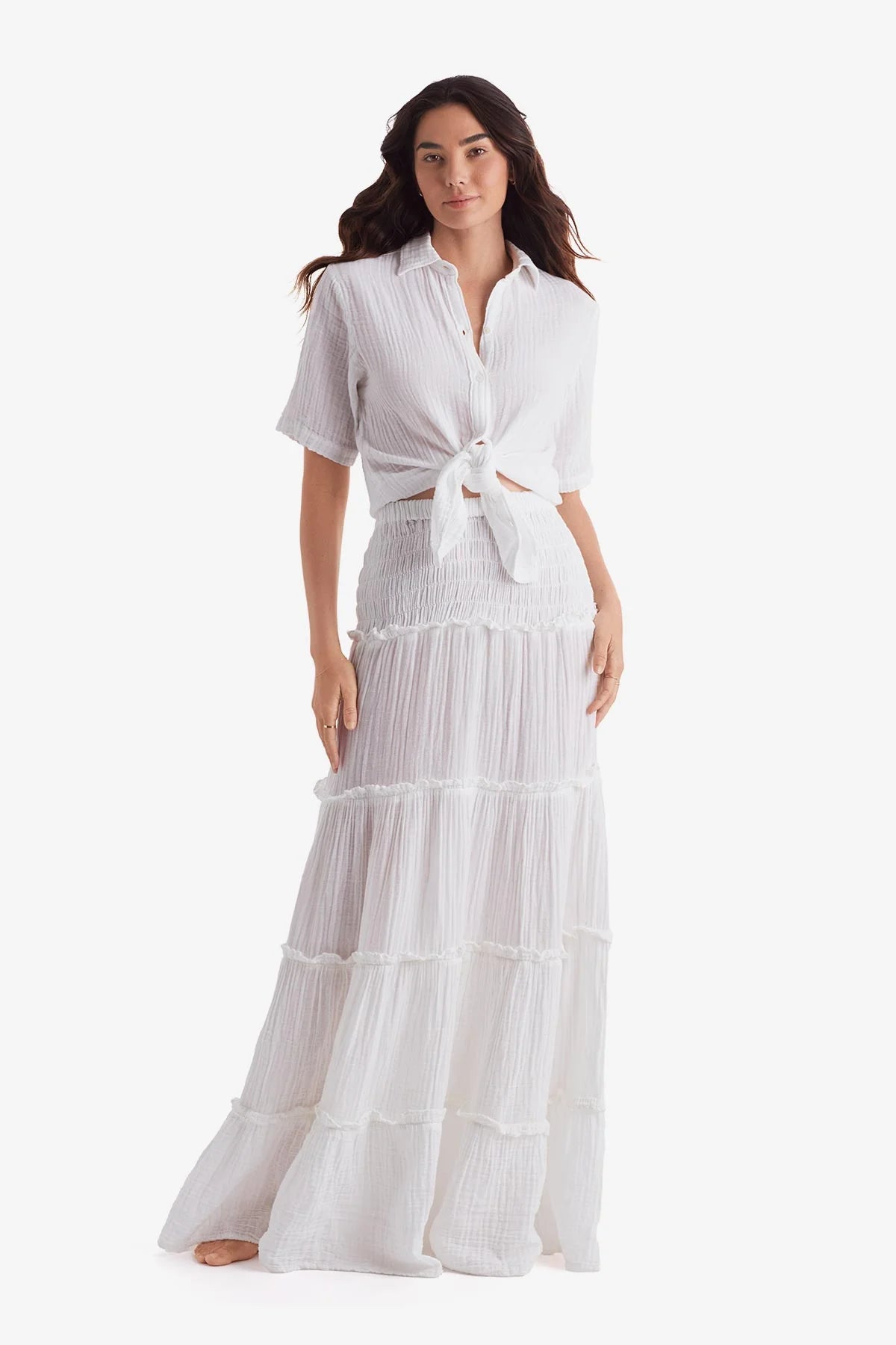 Reef Convertible Skirt - White