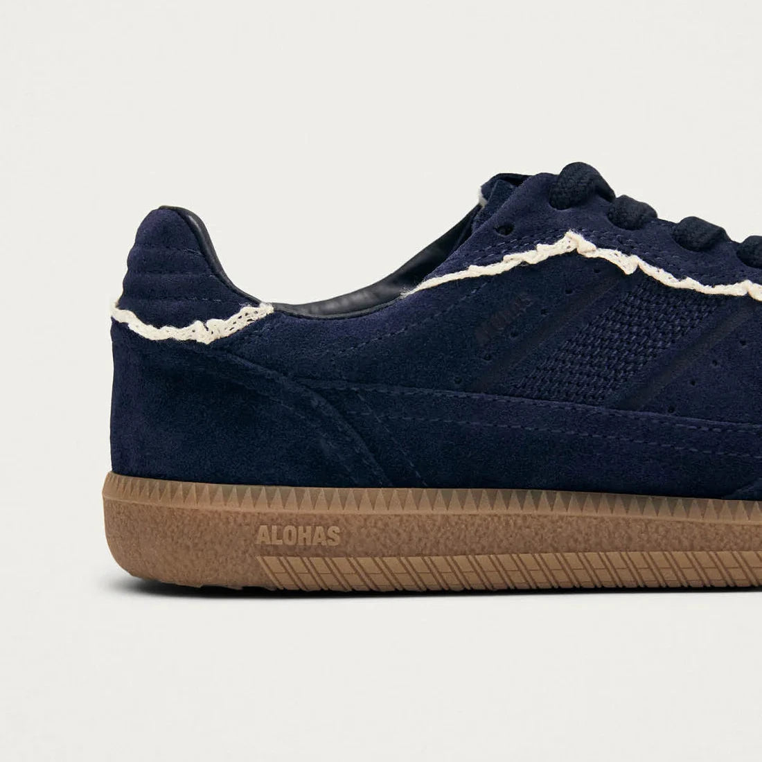 Tb. 490 Crochet Leather Sneakers - Navy
