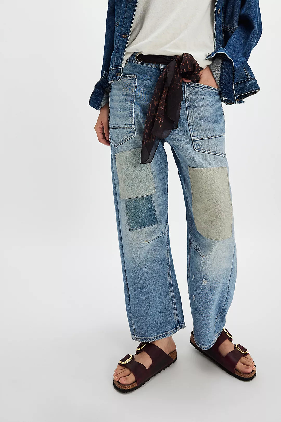 Moxie Pull-On Barrel Jeans - Truest Blue