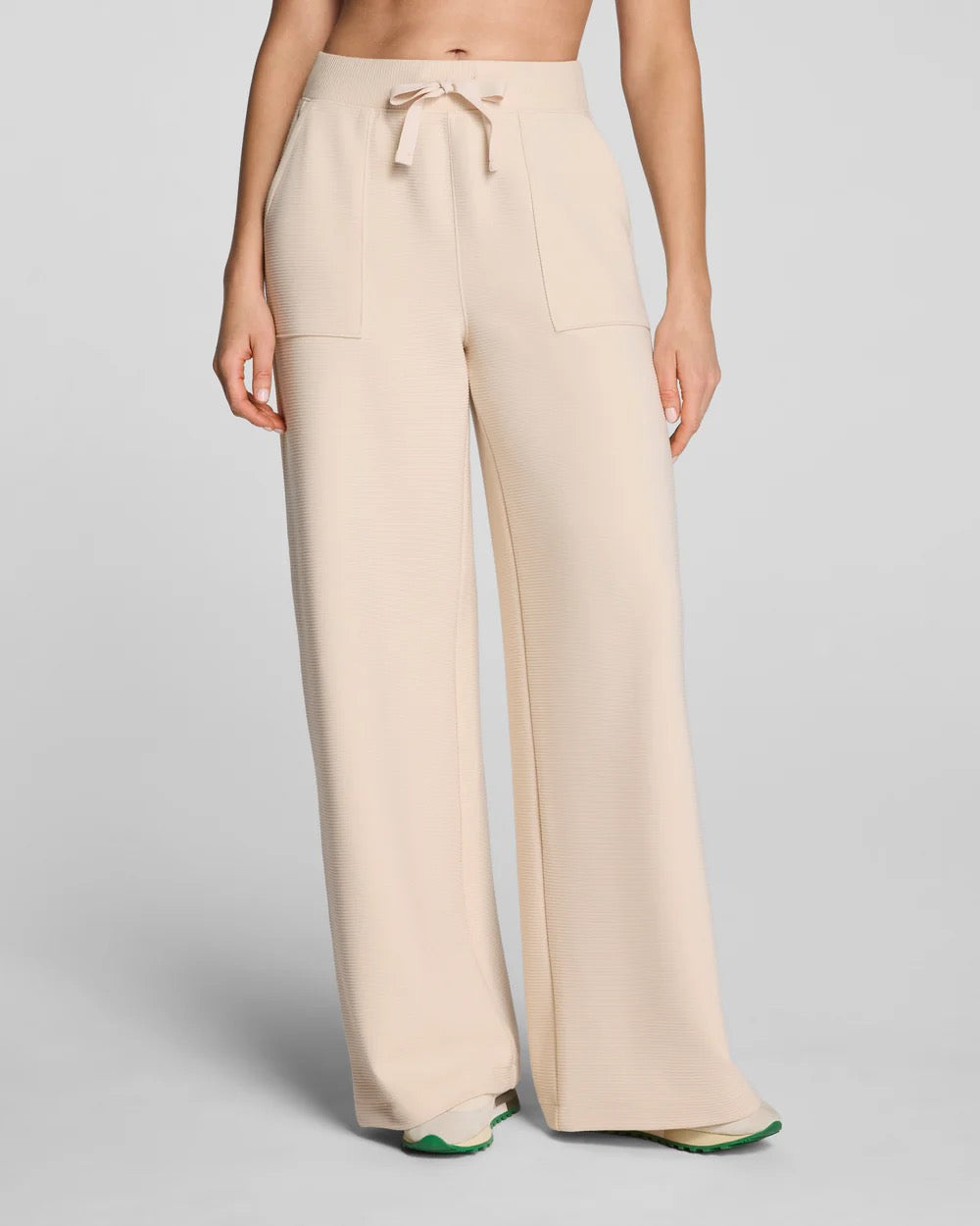 AirEssentials French Rib Wide Leg Pant - Toasted Coconut