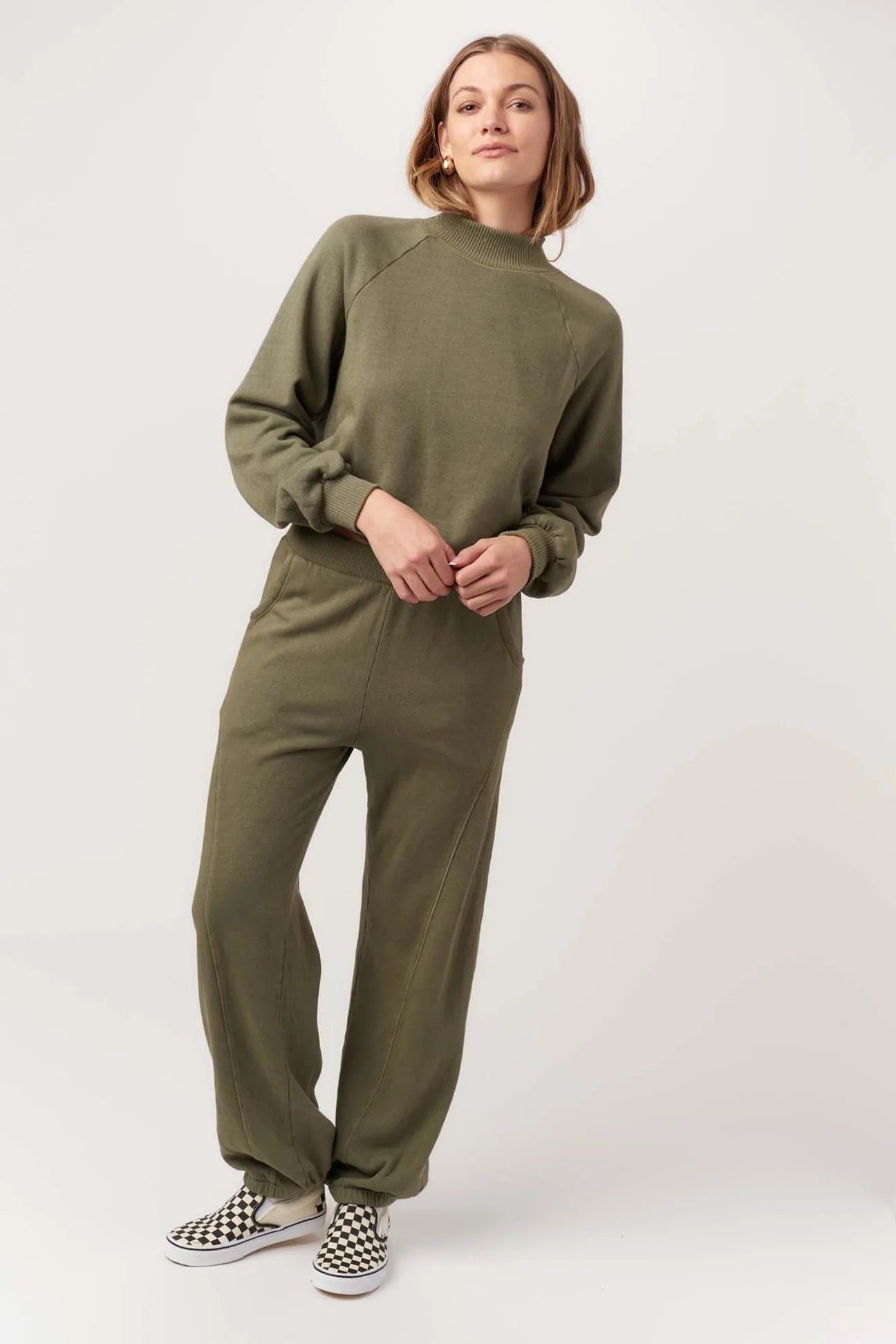 Time To Chill Jogger - Dusty Olive