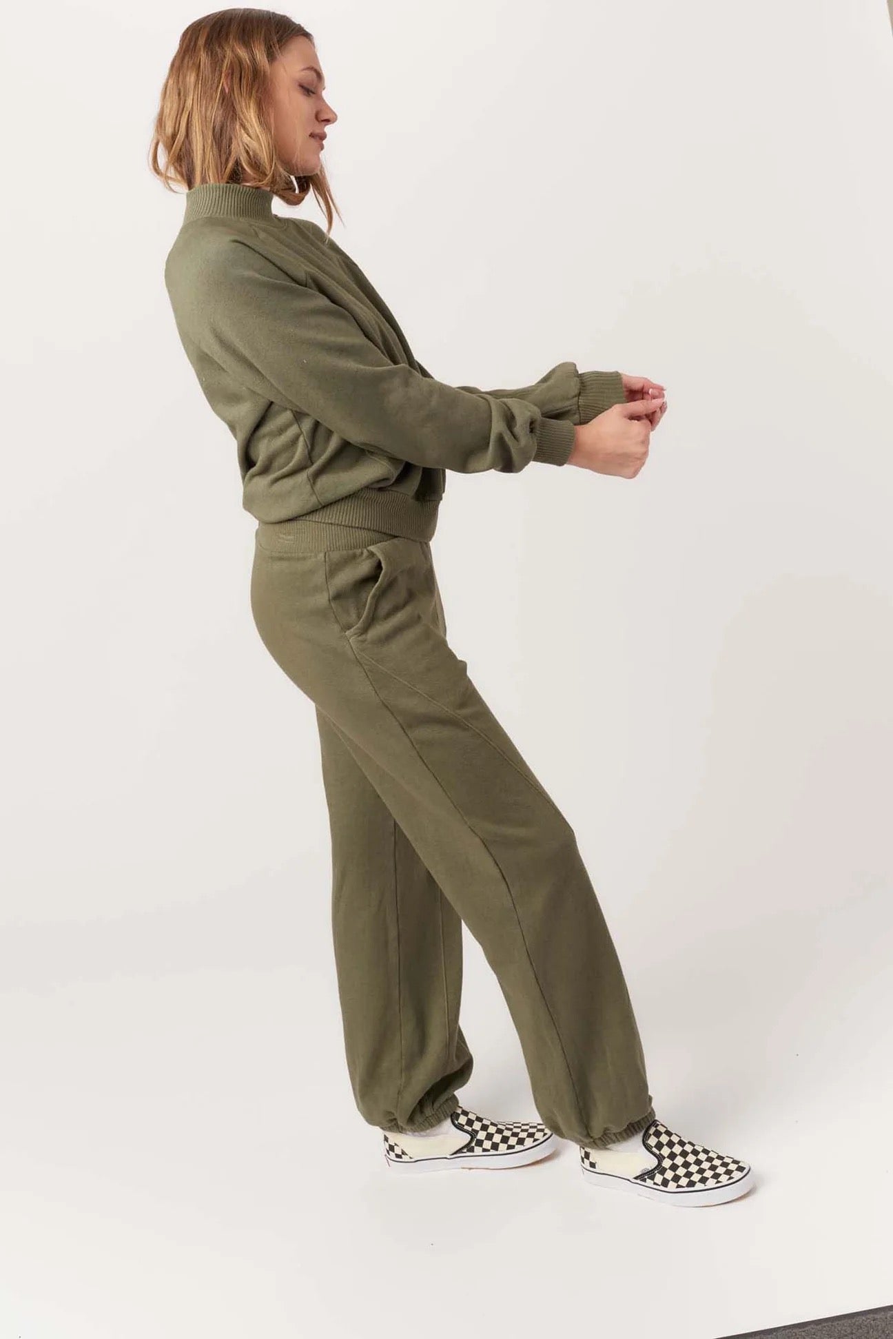 Time To Chill Sweatshirt - Dusty Olive