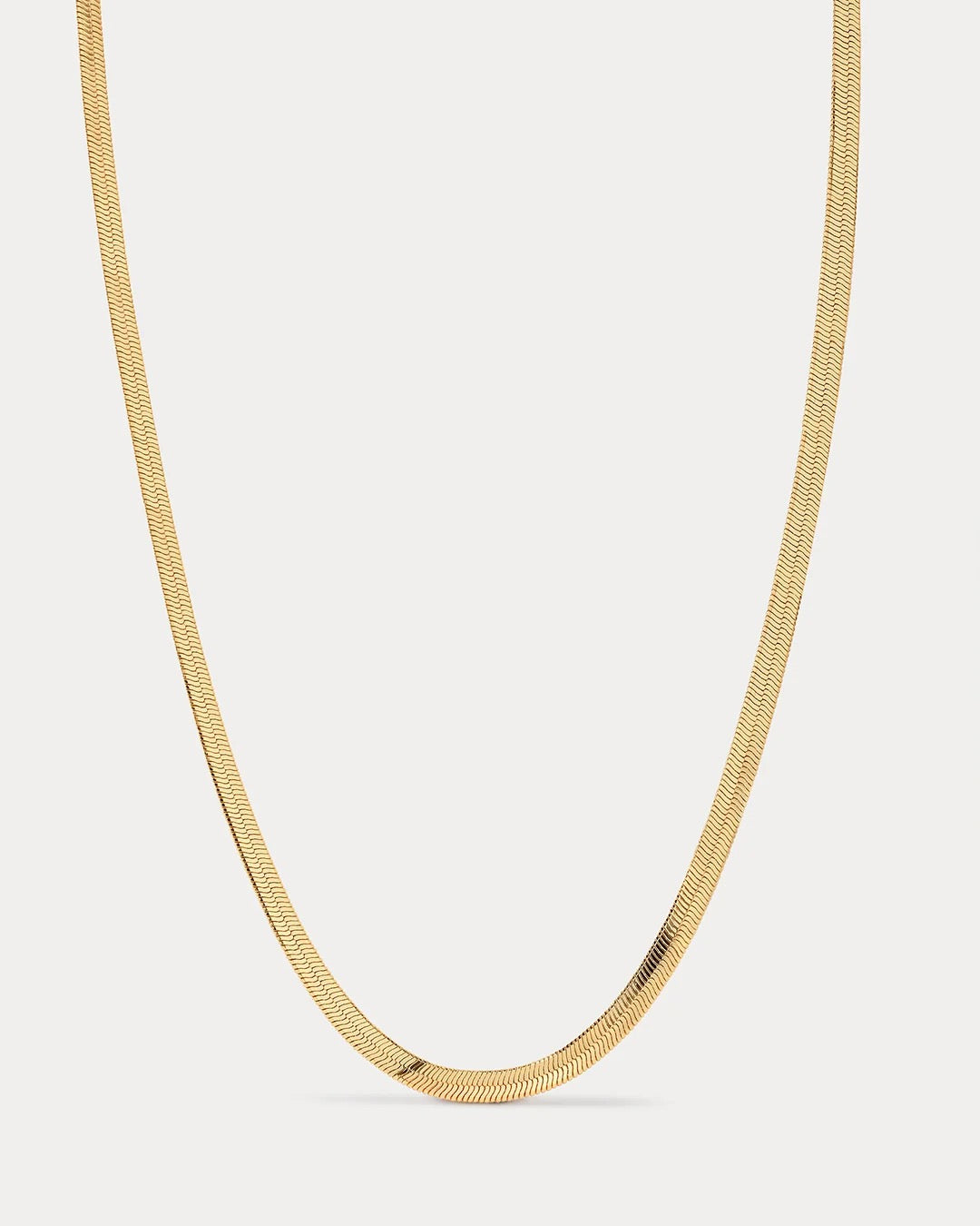 Classic Herringbone Chain - Gold