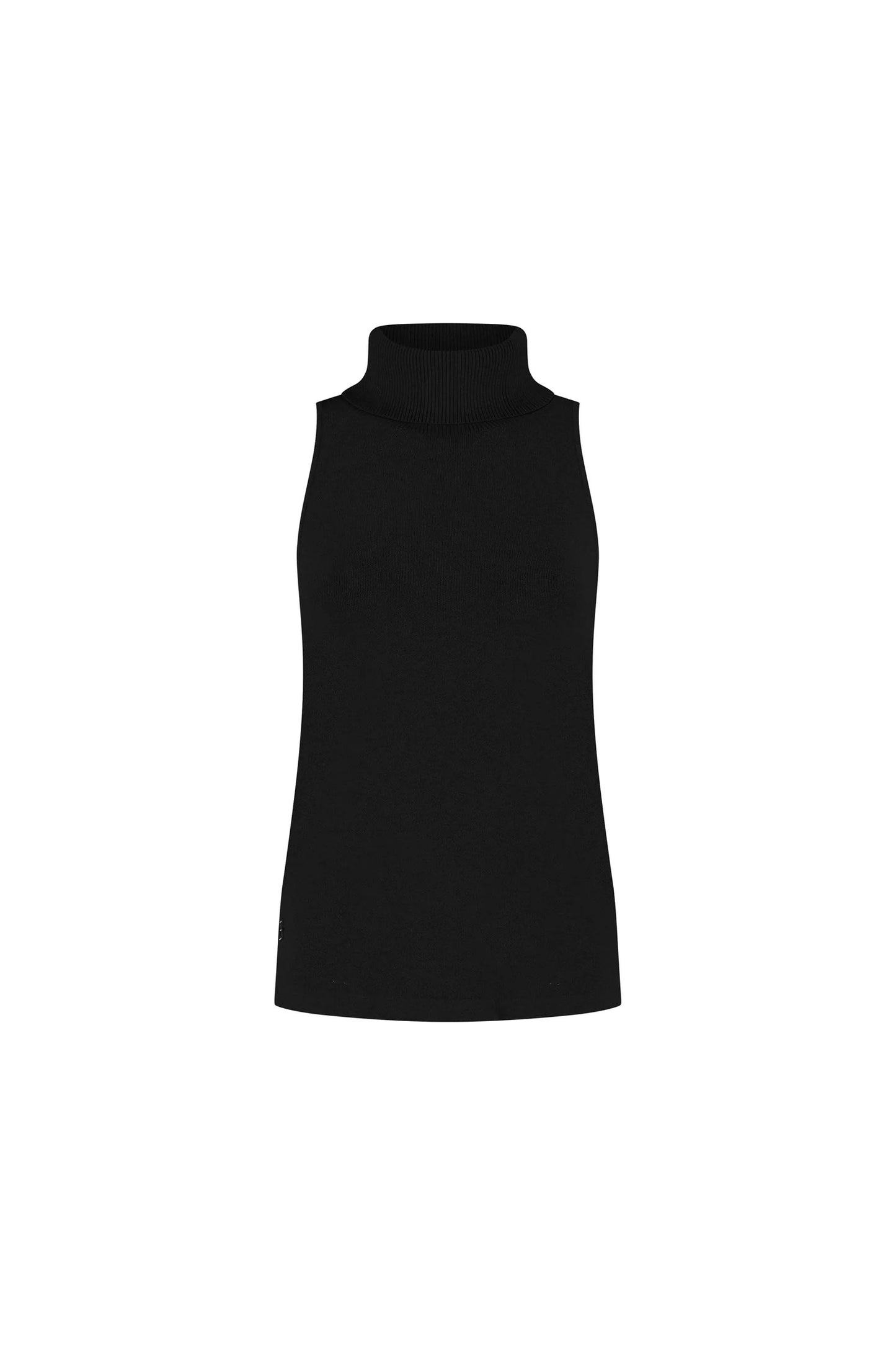 Olly Sleeveless Turtleneck - Black