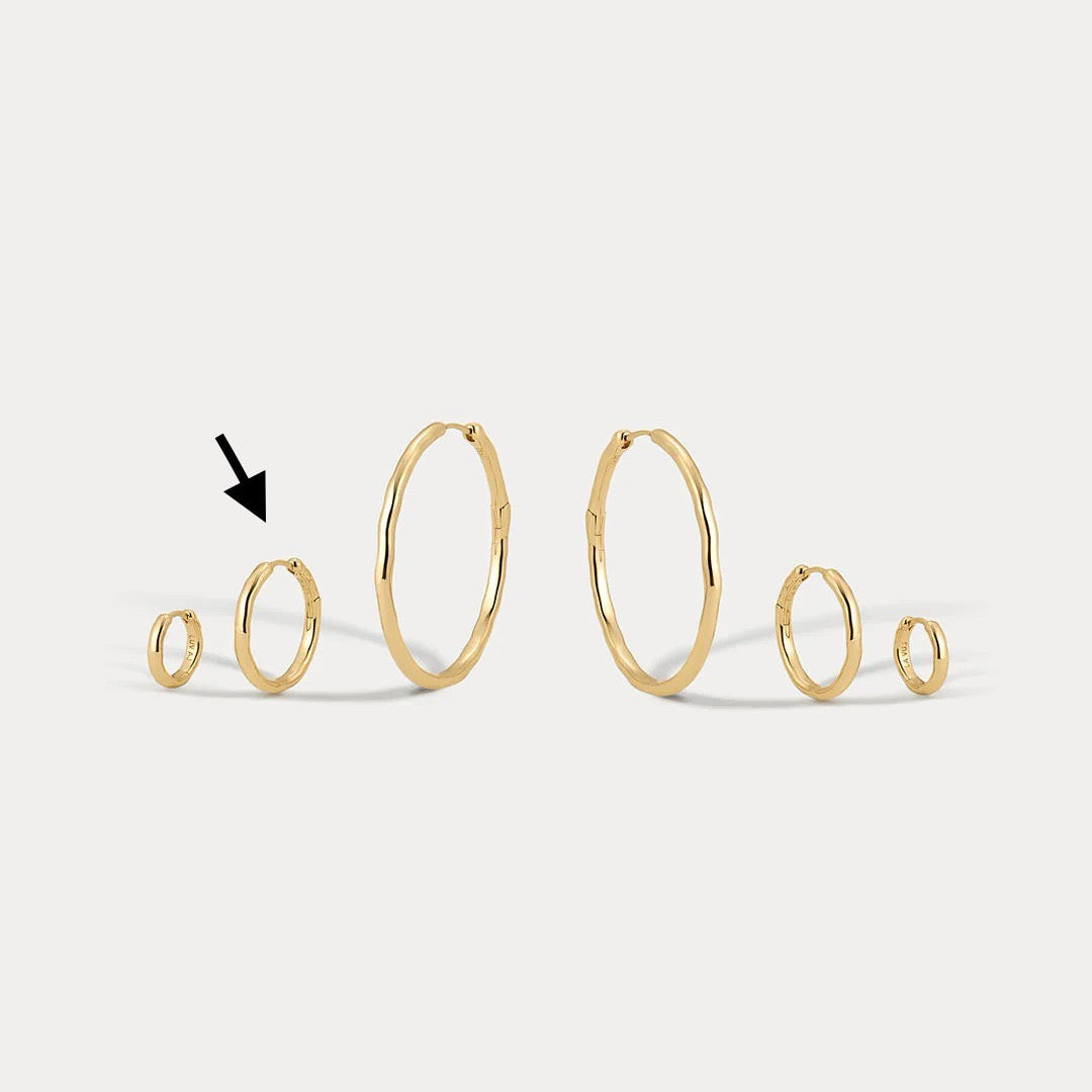 Granada Medium Hoops - Gold