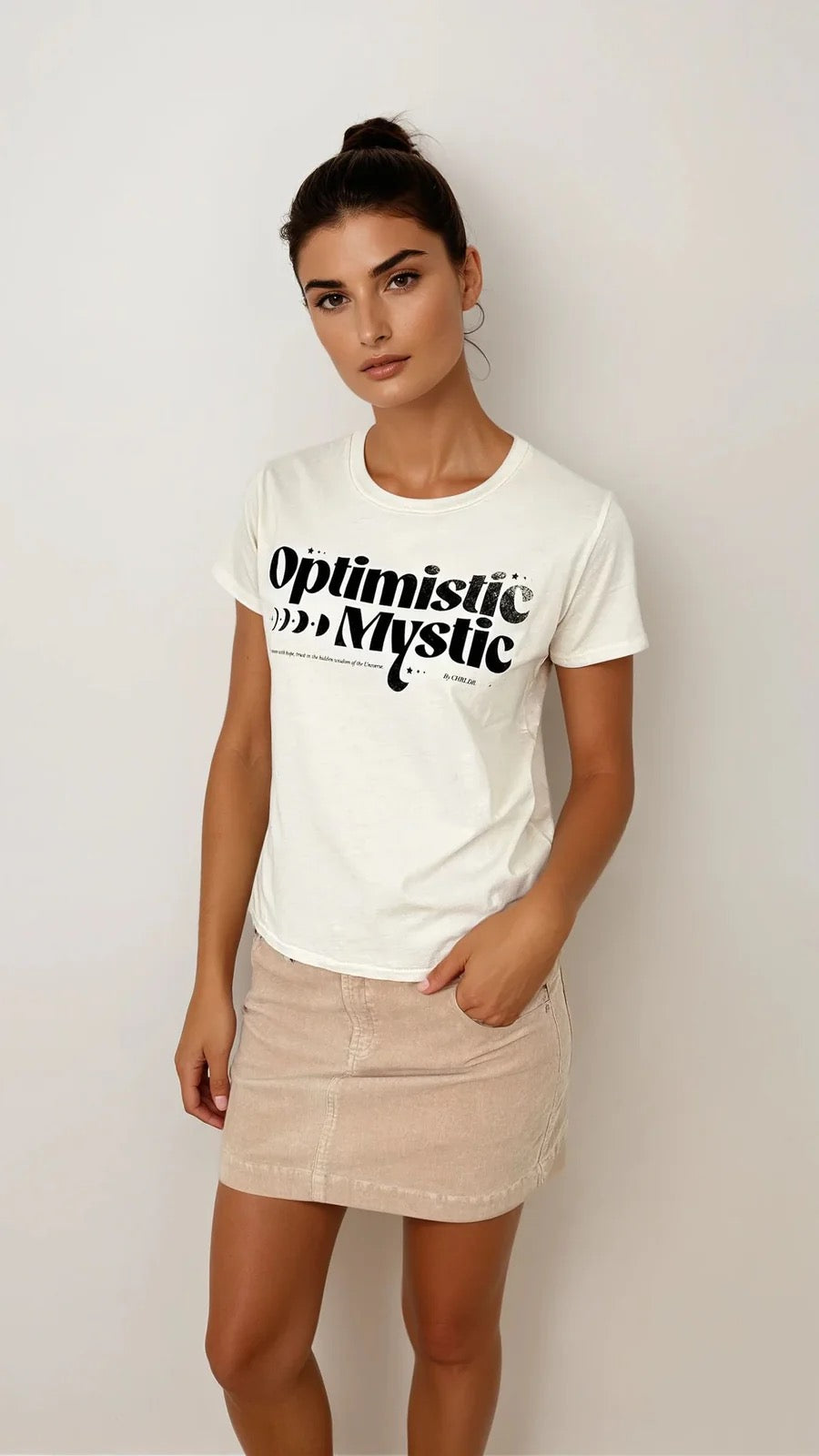 Optimistic Mystic Tee - Vintage White
