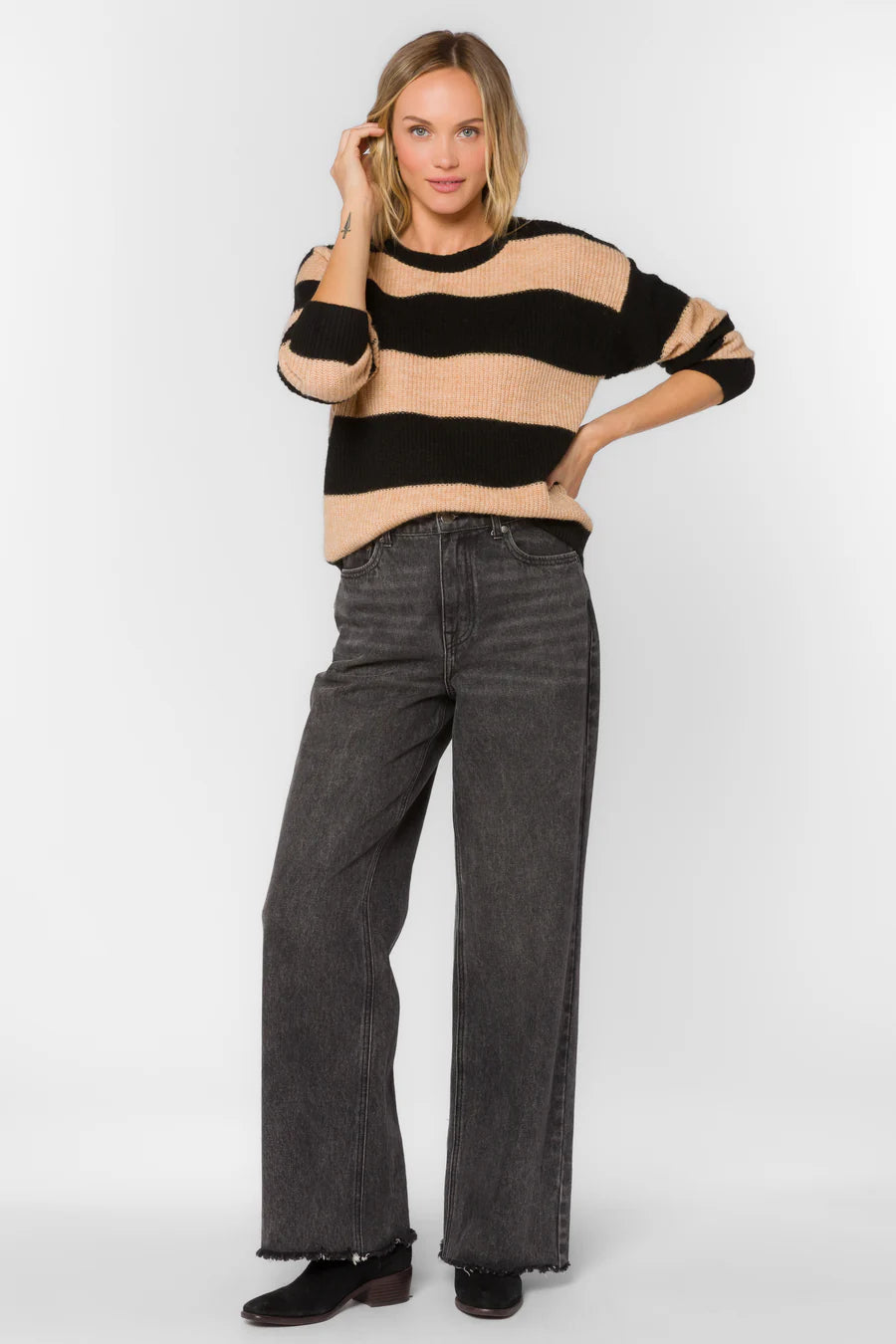 Cornell Sweater - Dune Stripe