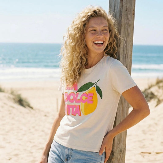 La Dolce Vita Tee - Off White