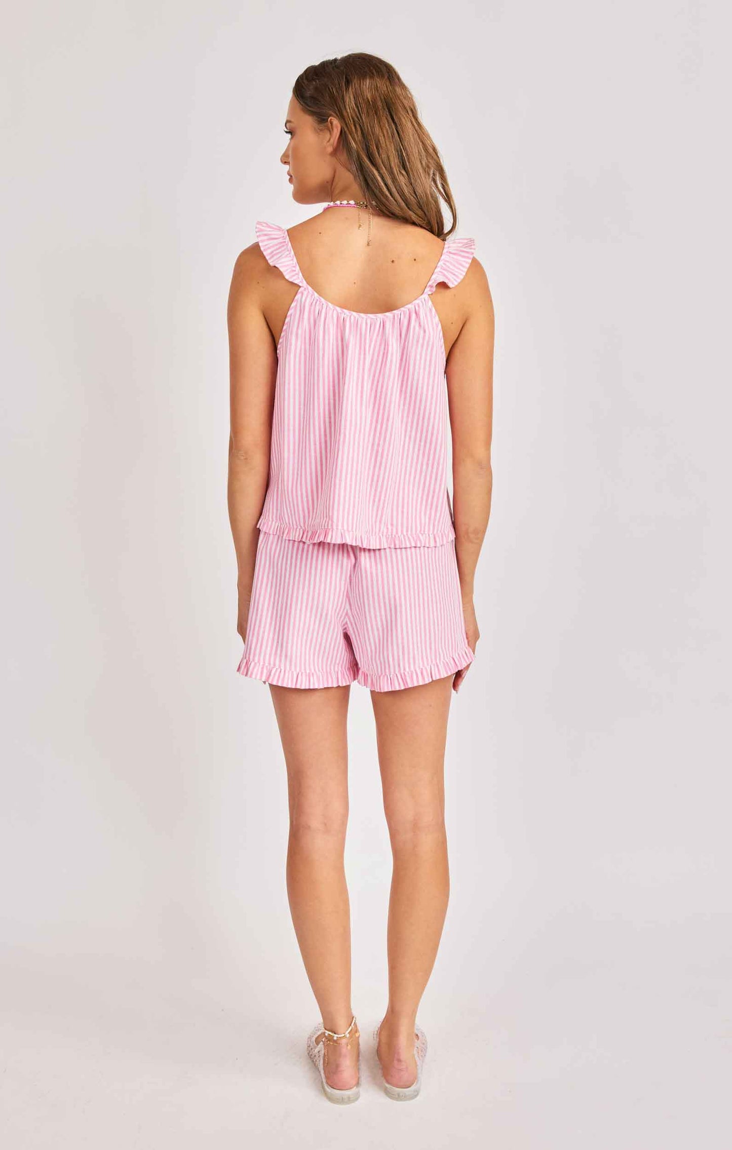 Jetset Ruffle Set - Pink Ivory