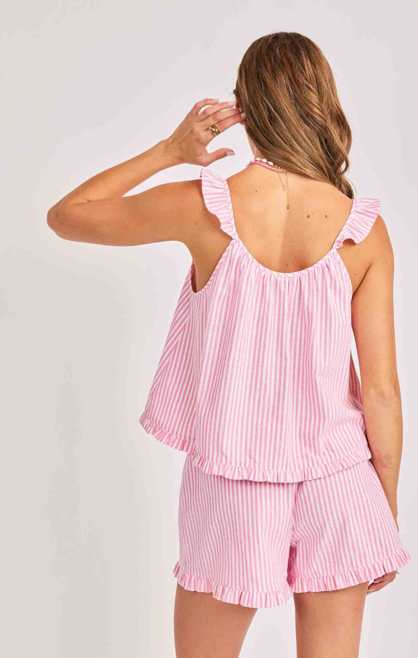 Jetset Ruffle Set - Pink Ivory