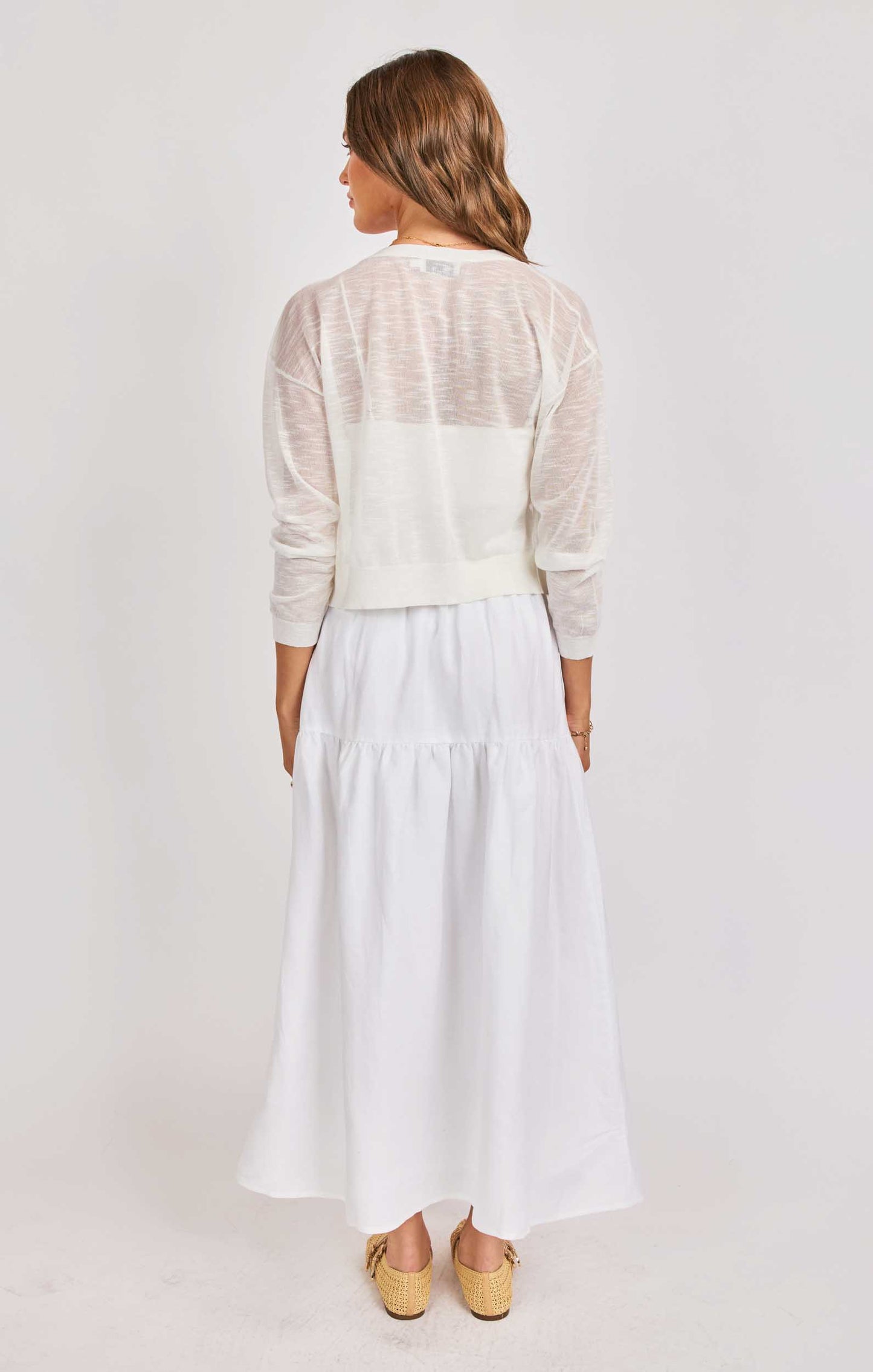 Evie Cardigan - White