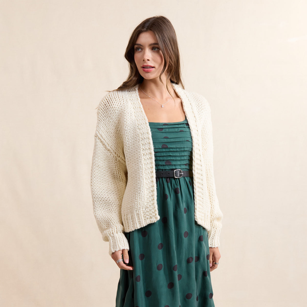 Jessa Chunky Cardigan - Cream