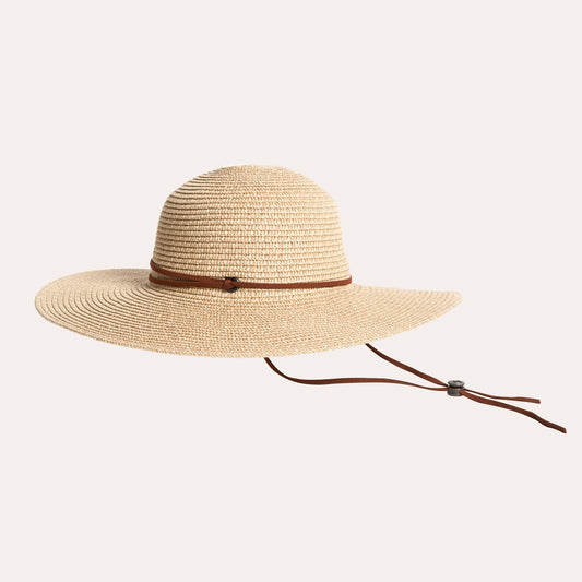 Adriana Large Brim Hat - Beige