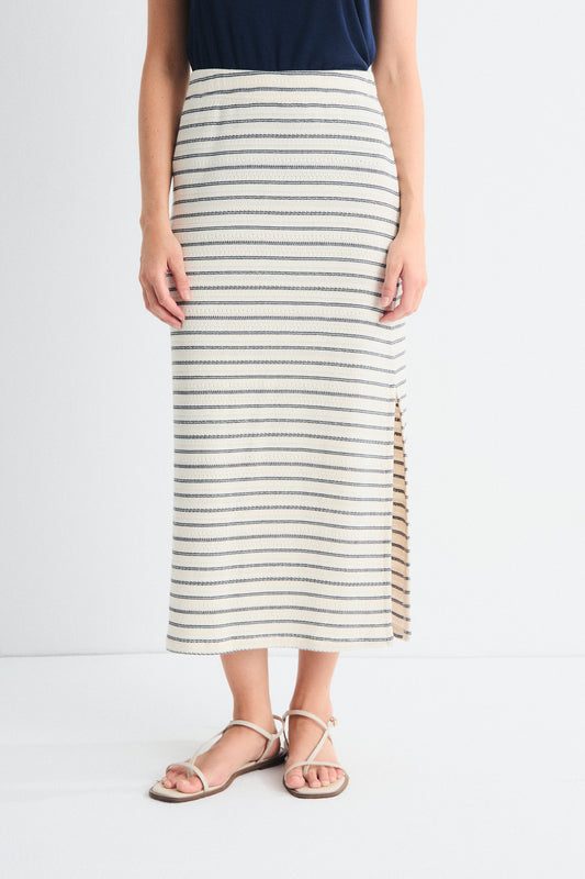 Elaine Stripe Long Skirt
