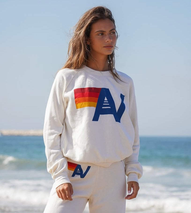 Logo Crew Sweatshirt - Vintage White