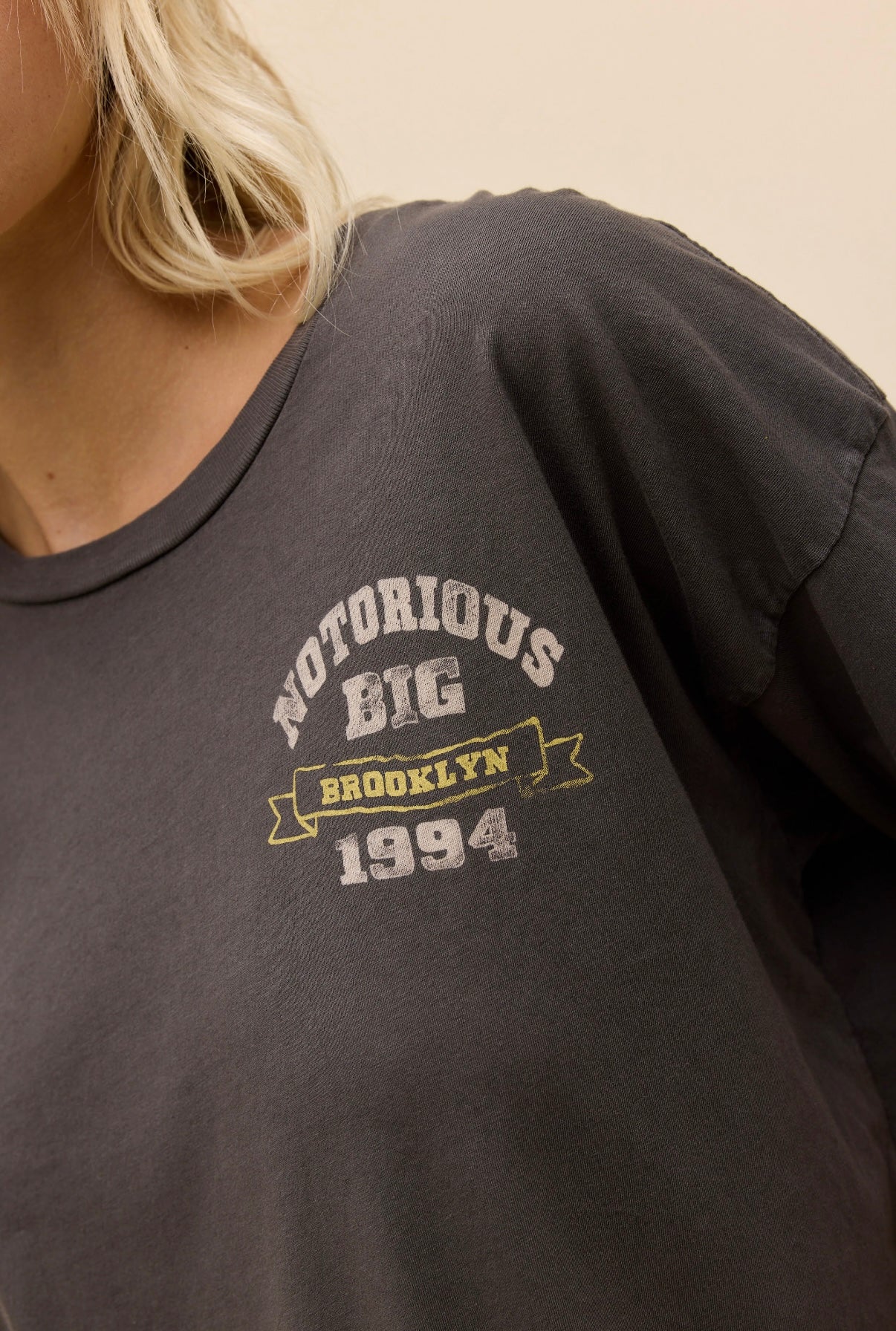 Notorious Brooklyn Merch Tee - Washed Black