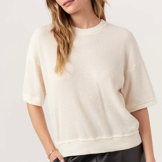 Sage Burnout Thermal Tee - Oat