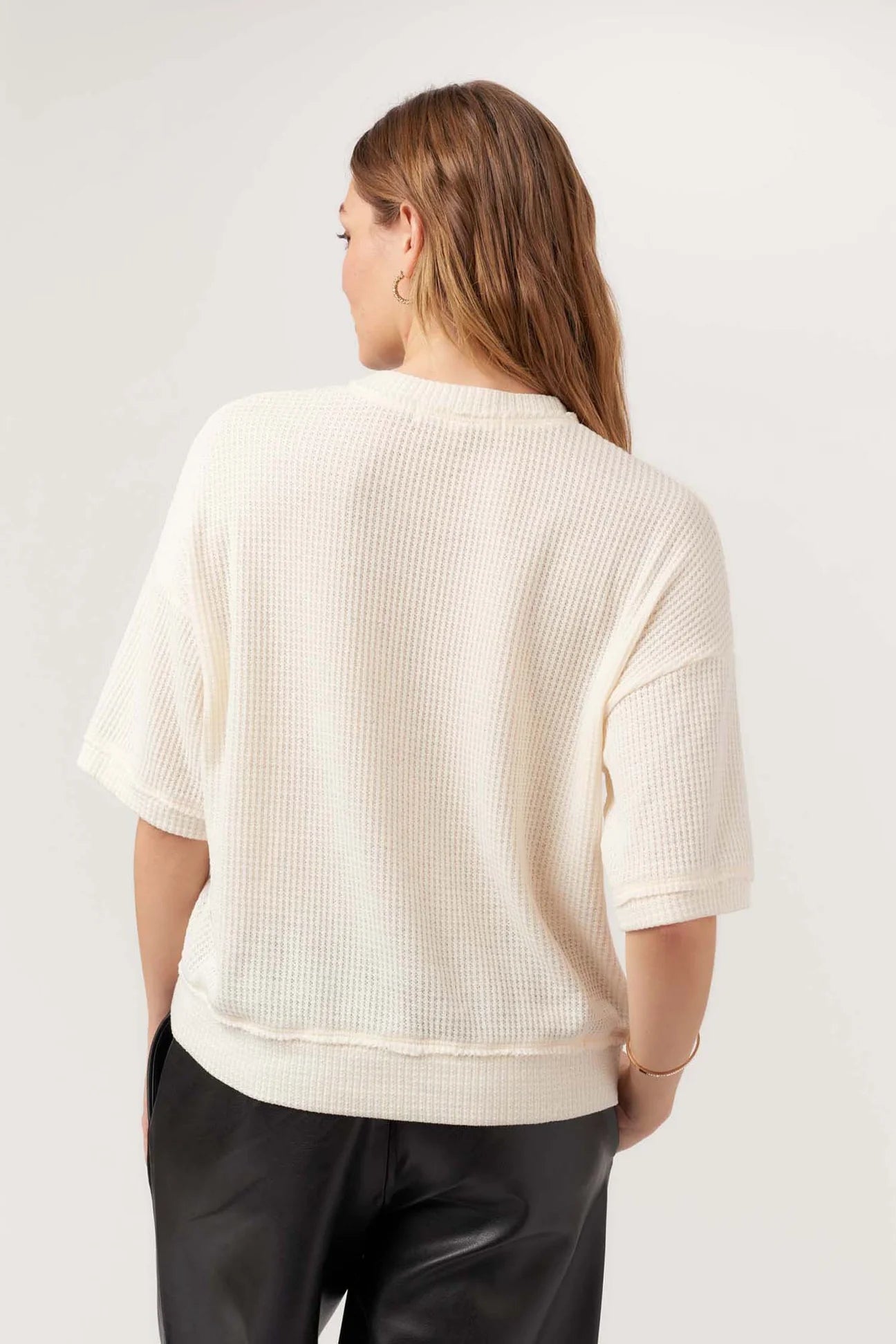Sage Burnout Thermal Tee - Oat
