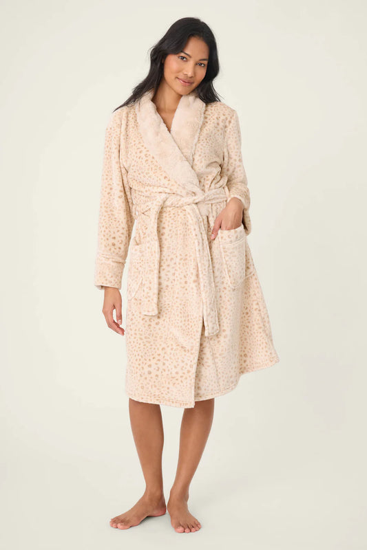 Luxe Plush Robe - Champagne