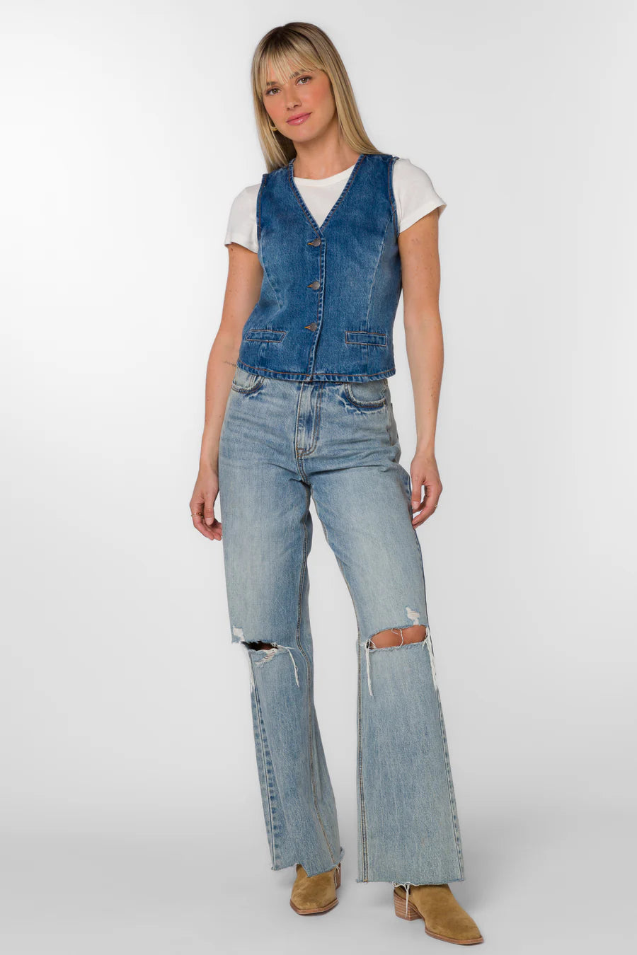 Dellis Vest - Evian Blue