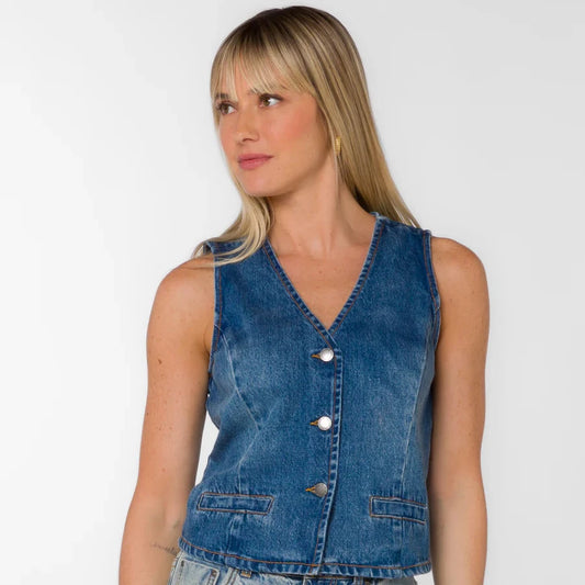 Dellis Vest - Evian Blue