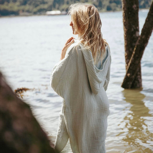The Cocoon Surf Poncho - Sage