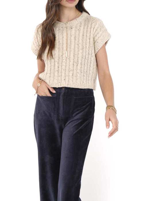 Effortless Cable Knit - Oatmeal Melange