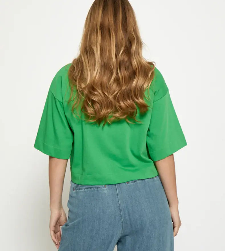 Gamma Cropped Tee - Greenbriar