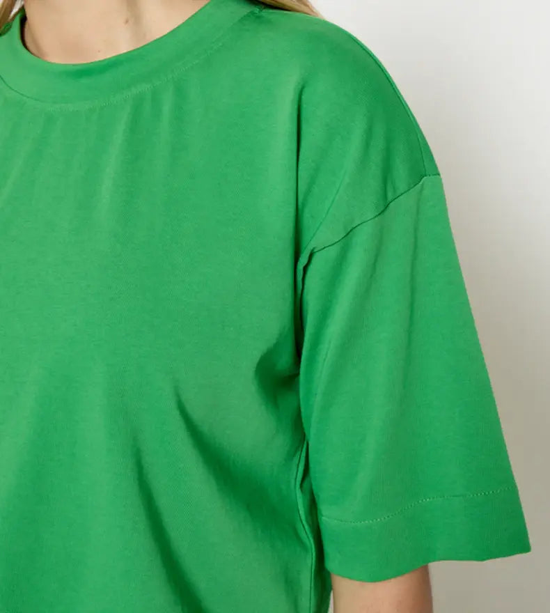 Gamma Cropped Tee - Greenbriar